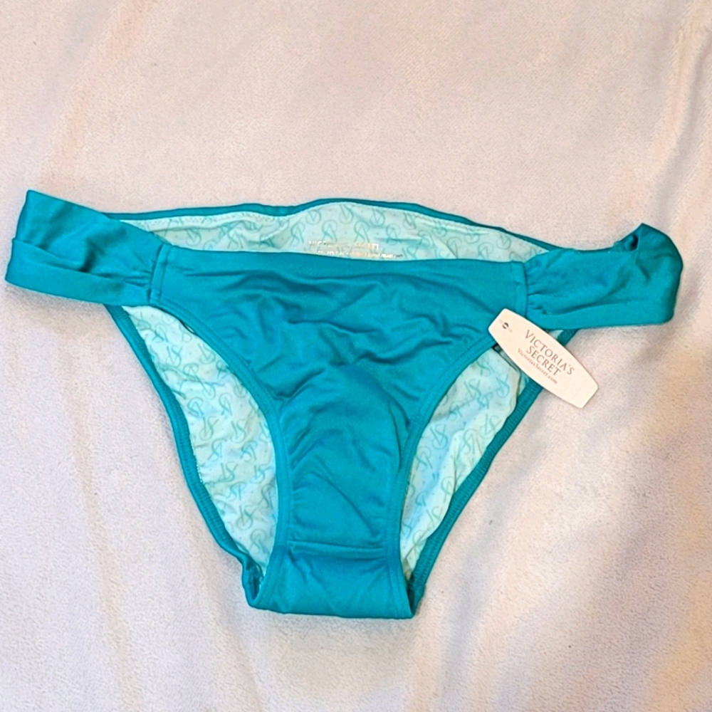 Victoria's Secret Vibrant Teal Ruched Bottom